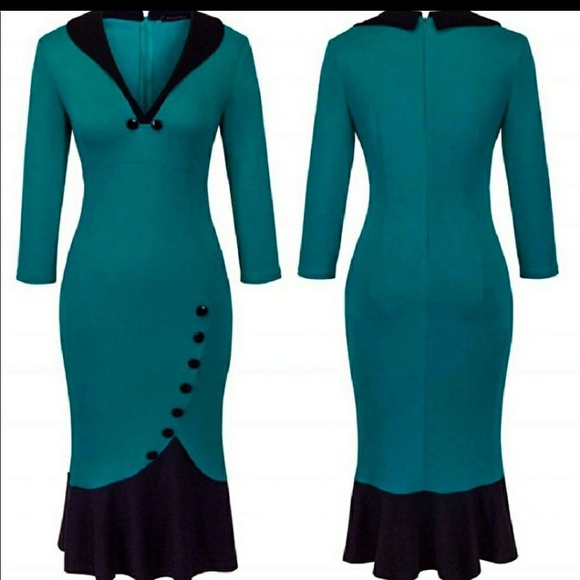 Vintage style fishtale Dress - Picture 2 of 2